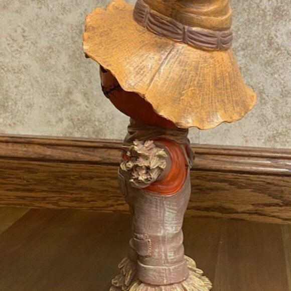 Light-Up Pumpkin Scarecrow Figurine Halloween Fall Decor Jack-O’-Lantern - Picture 9 of 9